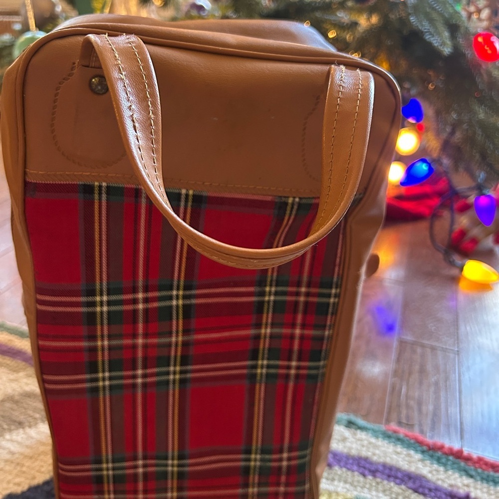 Thermos Red and Brown Plaid Bag - Picture 2 of 9